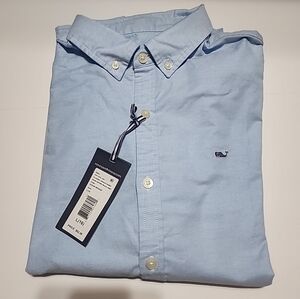 Vineyard Vines Kid's Sky Blue Button Down Shirt